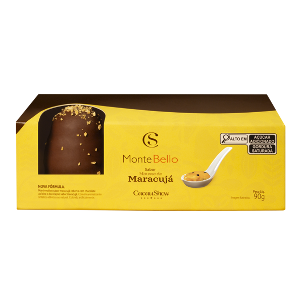 Marshmallow MonteBello Mousse de Maracuj&aacute; 90g