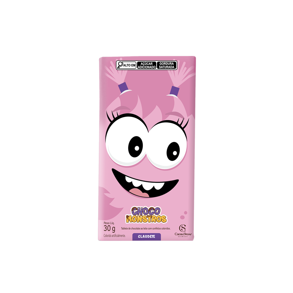 Tablete de Chocolate ao Leite Chocomonstros 30g, , large. image number 4