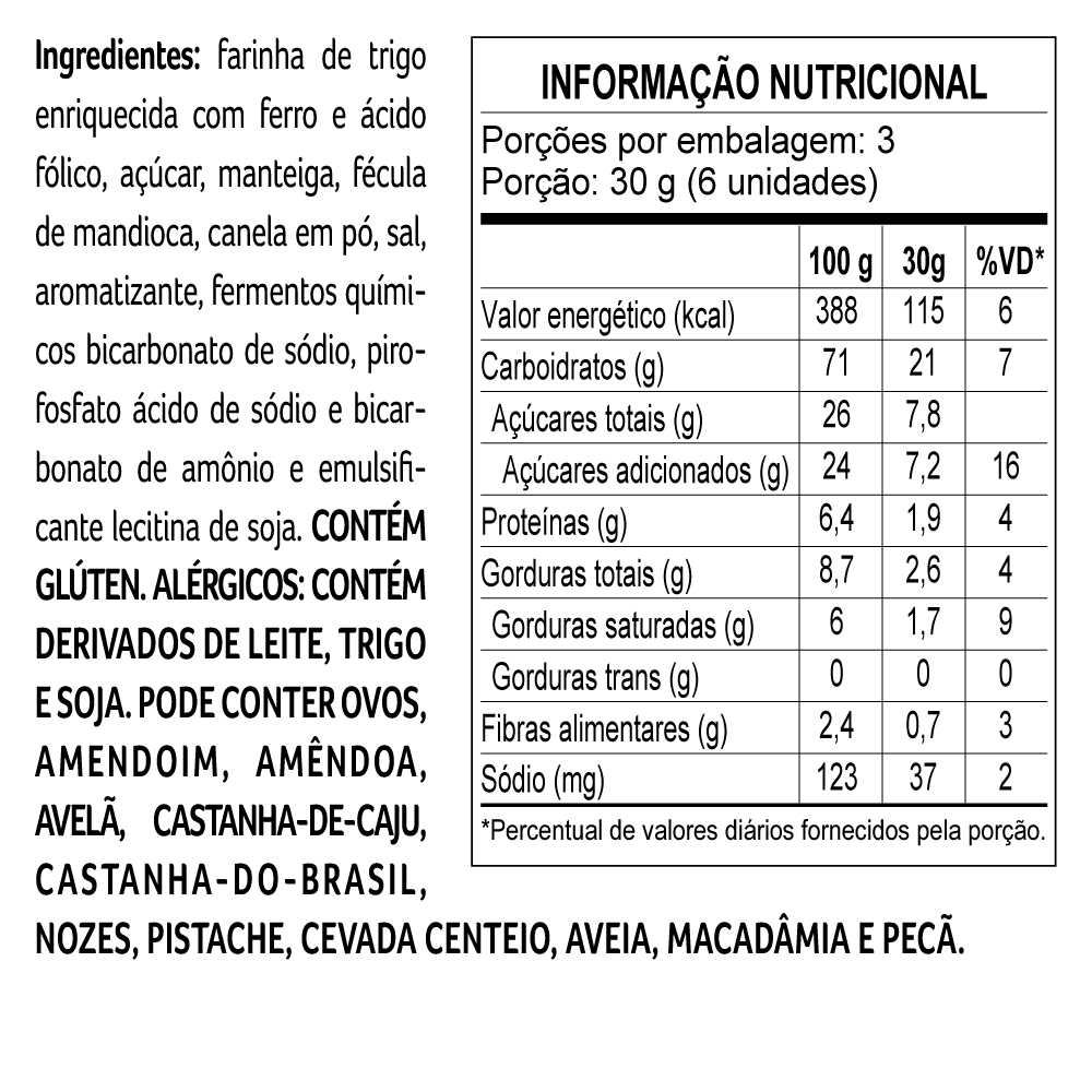 Biscoito Caramelizado 100g, , large. image number 1