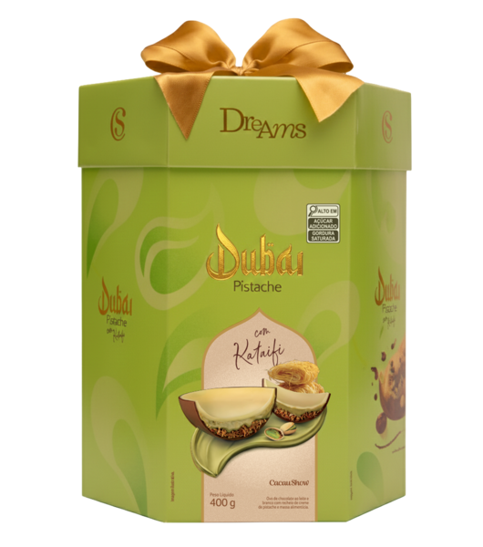 Ovo de P&aacute;scoa Dreams Dubai Pistache 400g