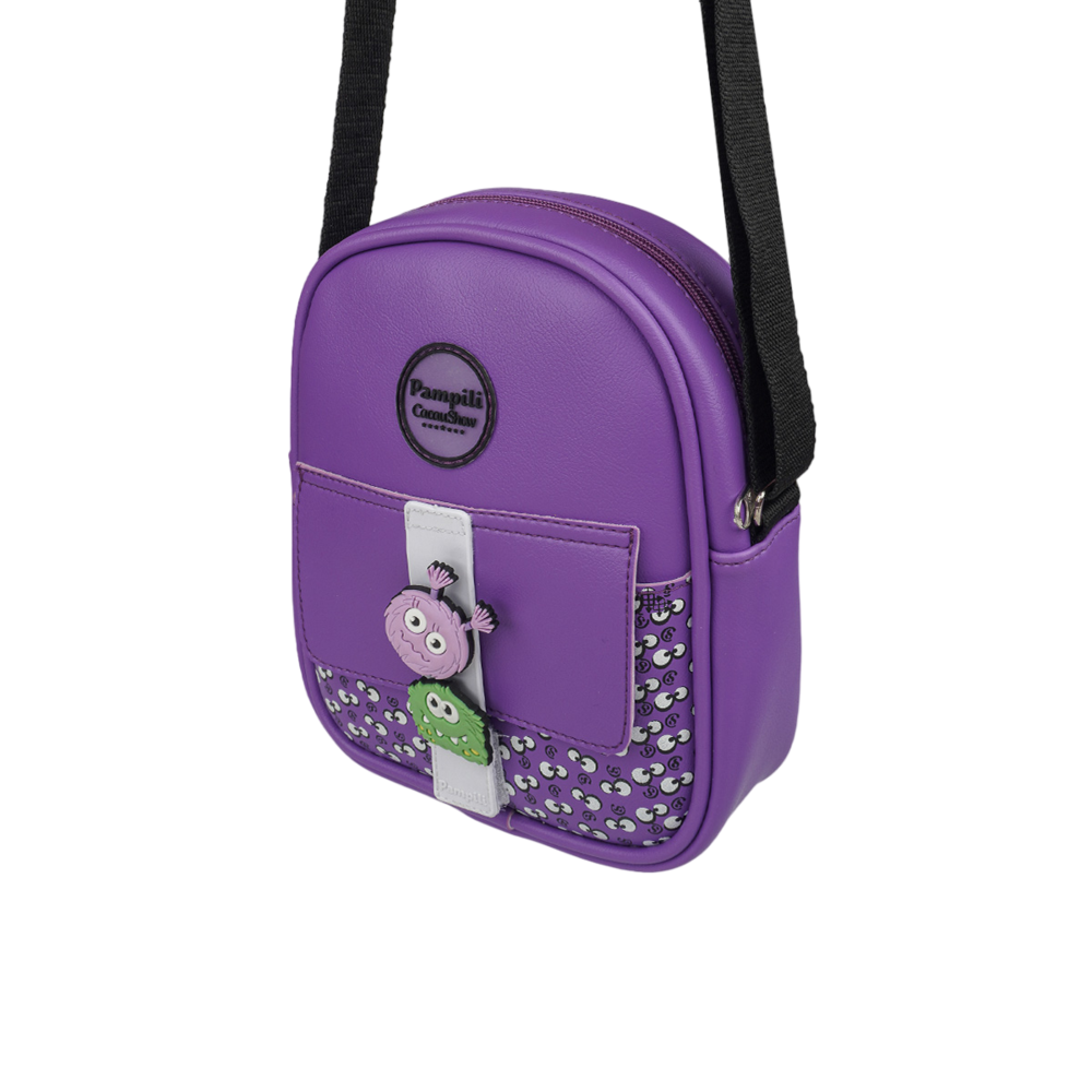 Bolsa Pampili Chocomonstros Roxa, , large. image number 0