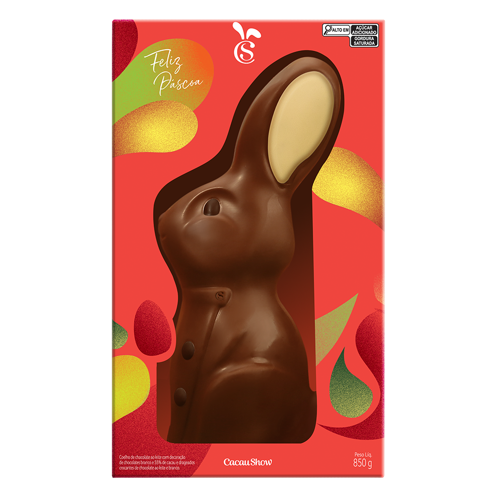 Coelho Cacau Magia ao Leite 850g, , large. image number 0