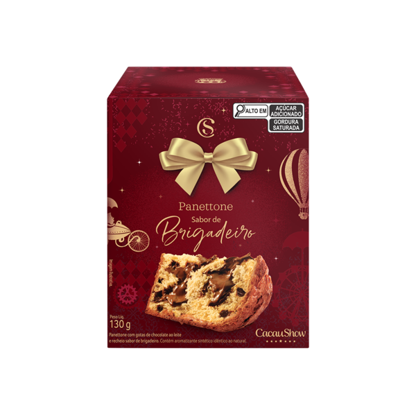 Mini Panetone com Recheio de Brigadeiro 130g