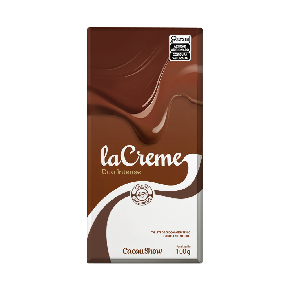 Tablete laCreme de Chocolate ao Leite e Intenso 100g, , large. image number 0
