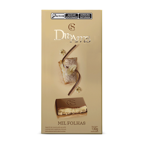 Tablete Dreams Mil-Folhas 130g