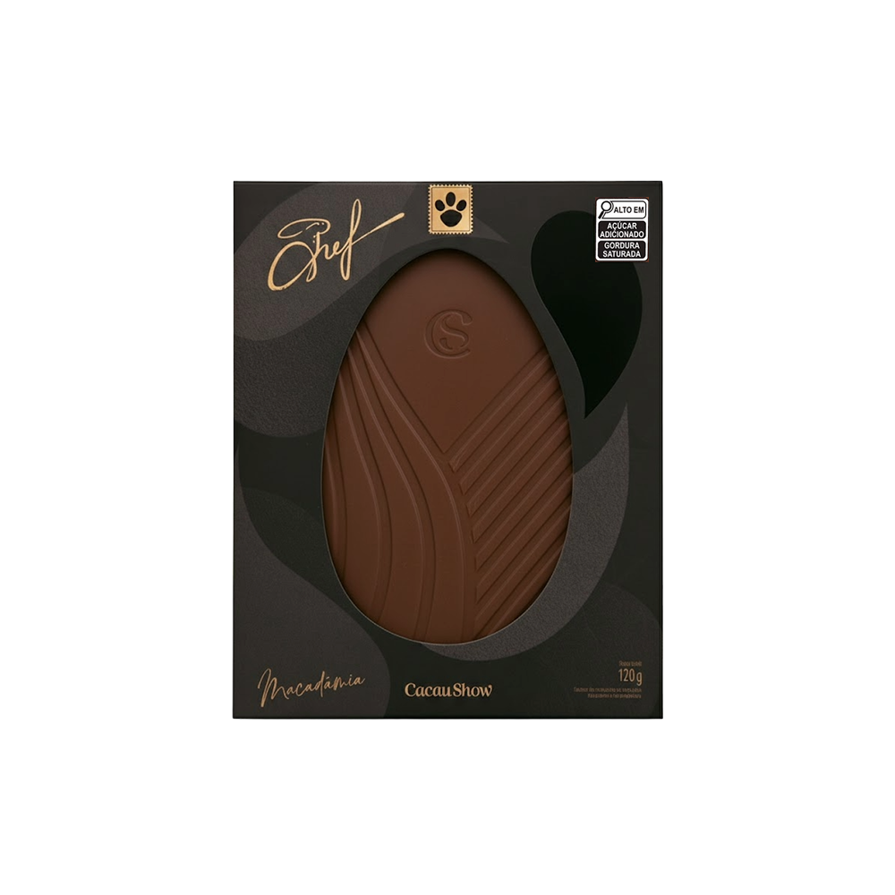 Tablete do Chef ao Leite com Macad&acirc;mia 120g, , large. image number 0