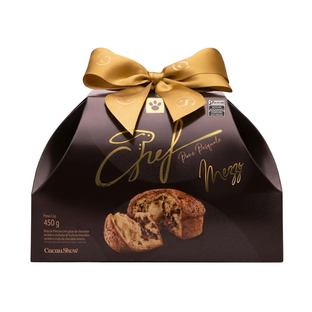 Bolo de P&aacute;scoa do Chef Mezzo ao Leite e Branco 450g, , large. image number 0