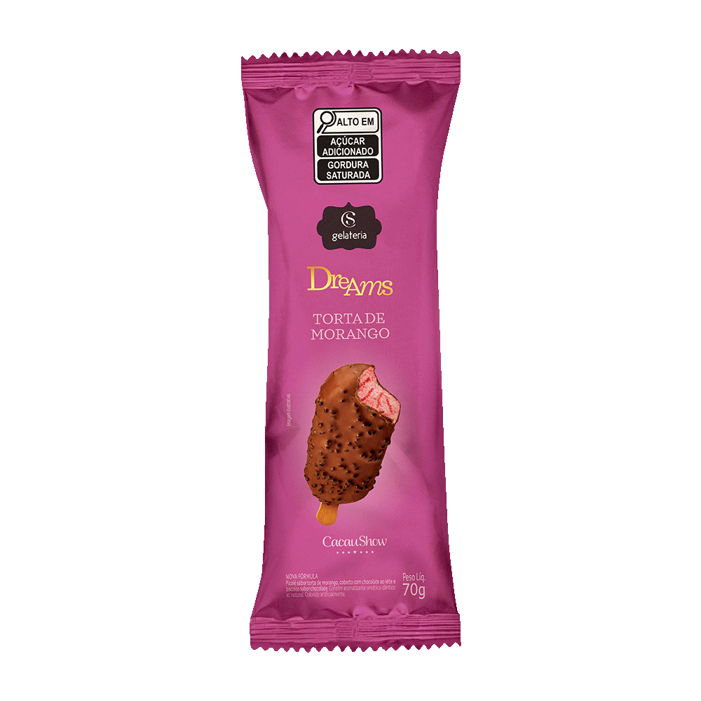 Sorvete Dreams Torta de Morango 70g, , large. image number 0