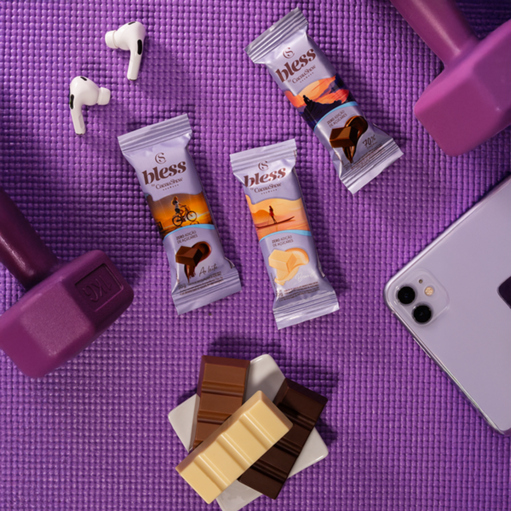 Tablete Bless Zero Adi&ccedil;&atilde;o de A&ccedil;&uacute;car Branco 20g, , large. image number 1