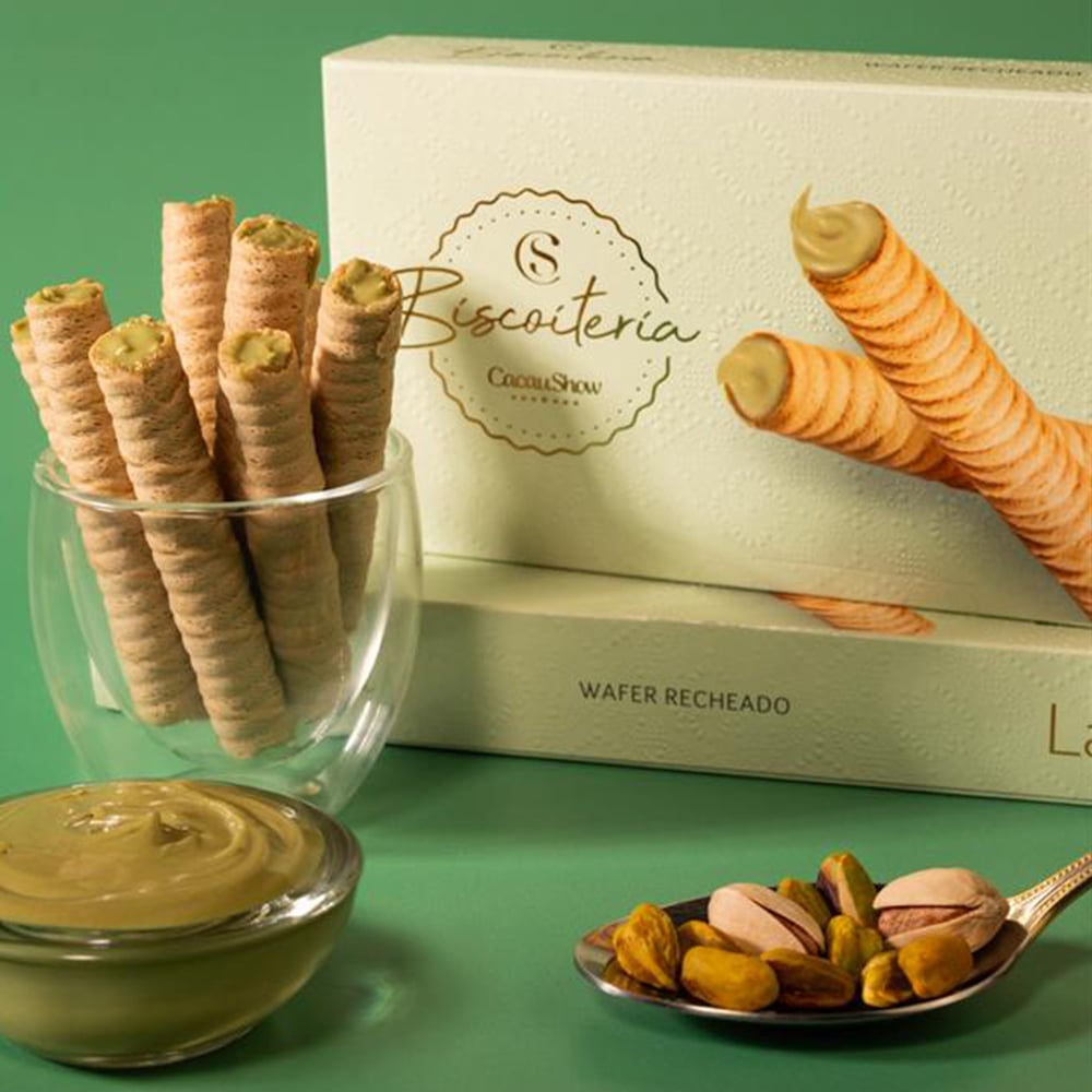 Wafer Biscoiteria Pistache 80g, , large. image number 1