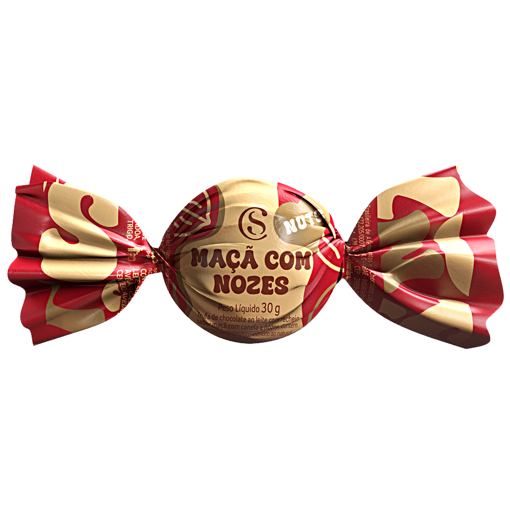 Trufa de Ma&ccedil;&atilde; e Nozes 30g, , large. image number 0