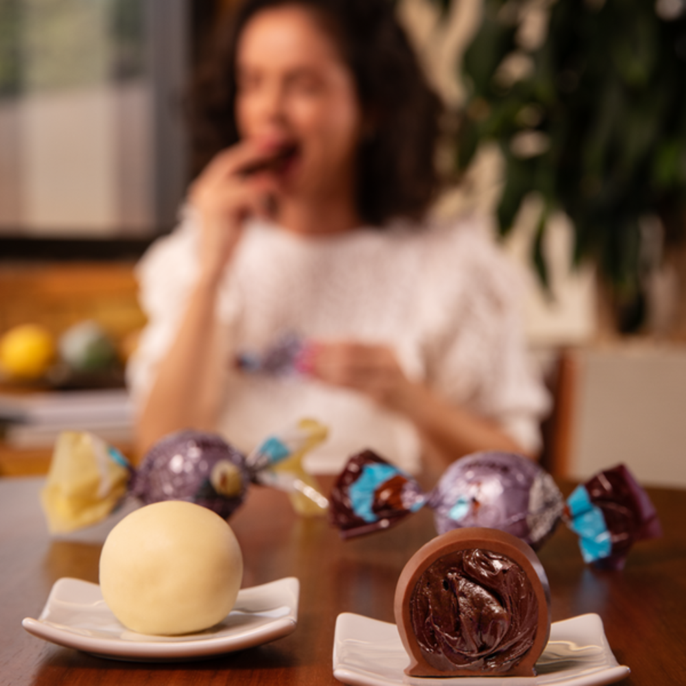 Trufa Bless Zero Adi&ccedil;&atilde;o de A&ccedil;&uacute;car Branco 30g, , large. image number 1