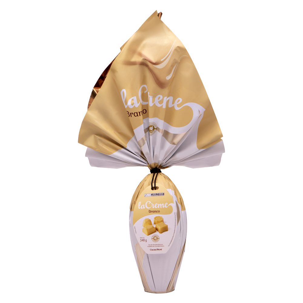 Ovo de P&aacute;scoa laCreme Branco 348g, , large. image number 0