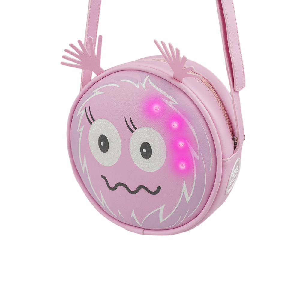 Bolsa Pampili de Led Chocomonstros Claudete Rosa, , large. image number 0