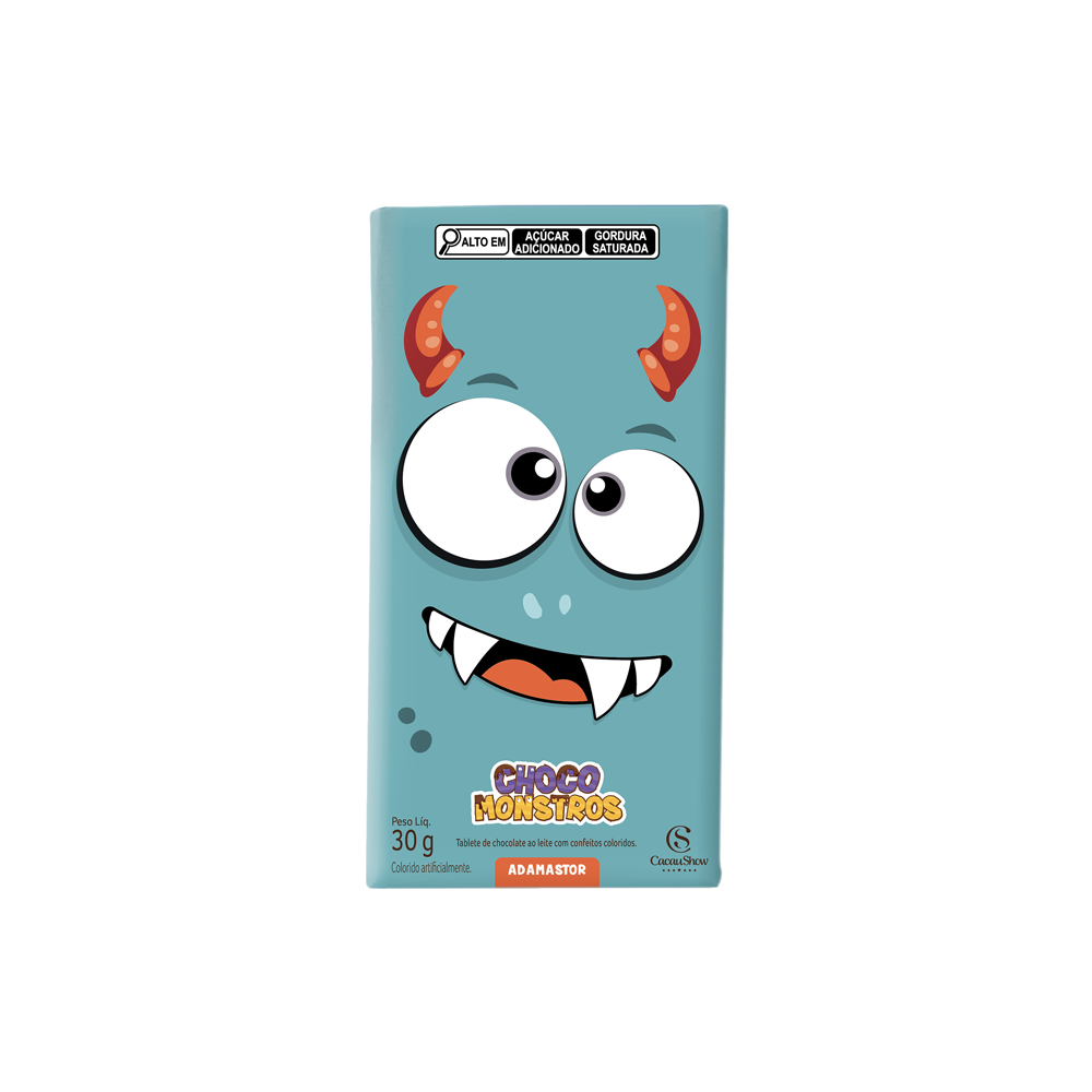 Tablete de Chocolate ao Leite Chocomonstros 30g, , large. image number 2