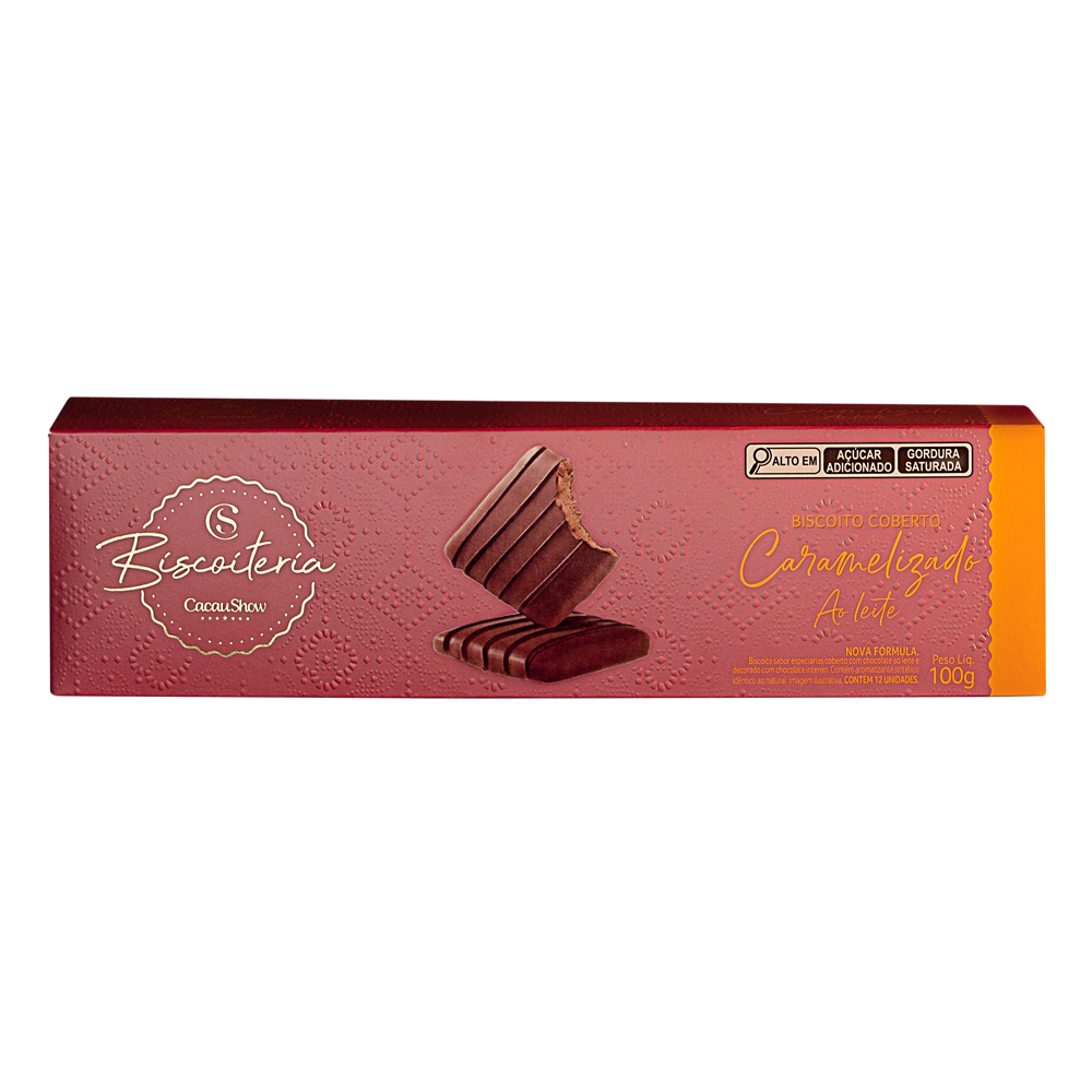 Biscoito Caramelizado ao Leite 100g, , large. image number 0