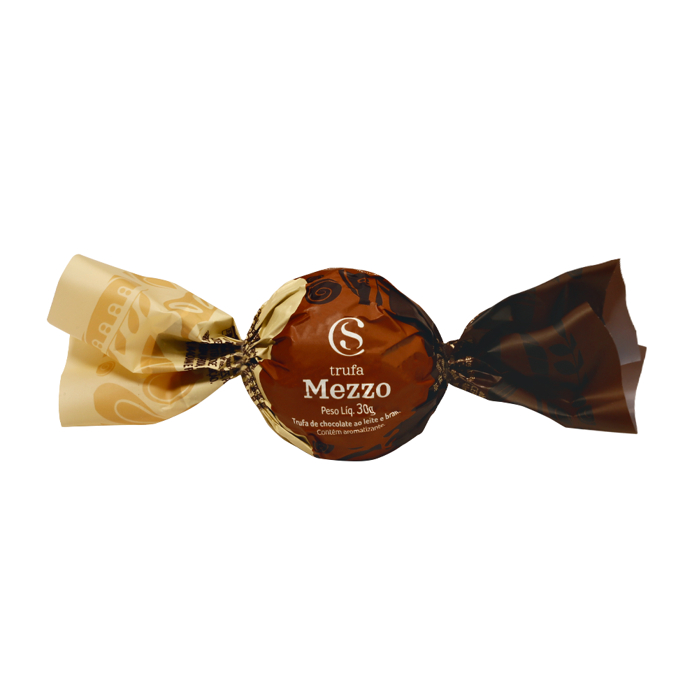 Trufa de Chocolate ao Leite e Branco Mezzo 30g, , large. image number 0