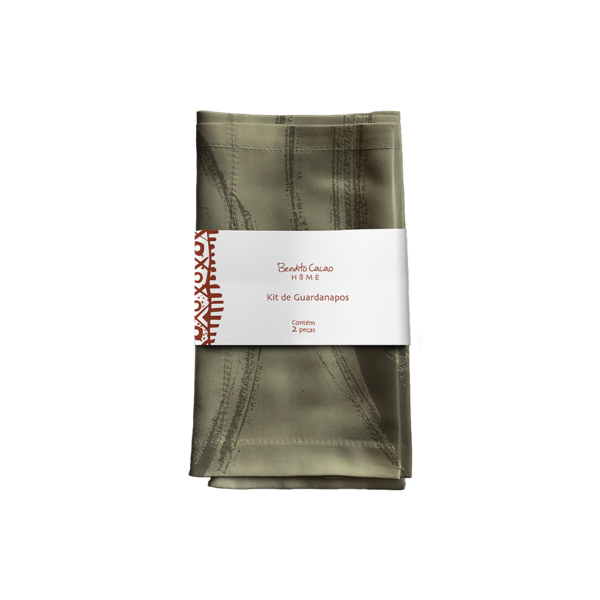 Kit 2 Guardanapos Verde Bendito Cacao