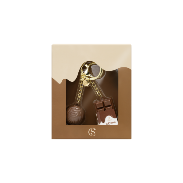 Chaveiro Premium Trufa + Tablete laCreme Cacau Show