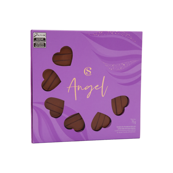 Caixa de Bombom ao Leite Angel Cora&ccedil;&atilde;o 75g