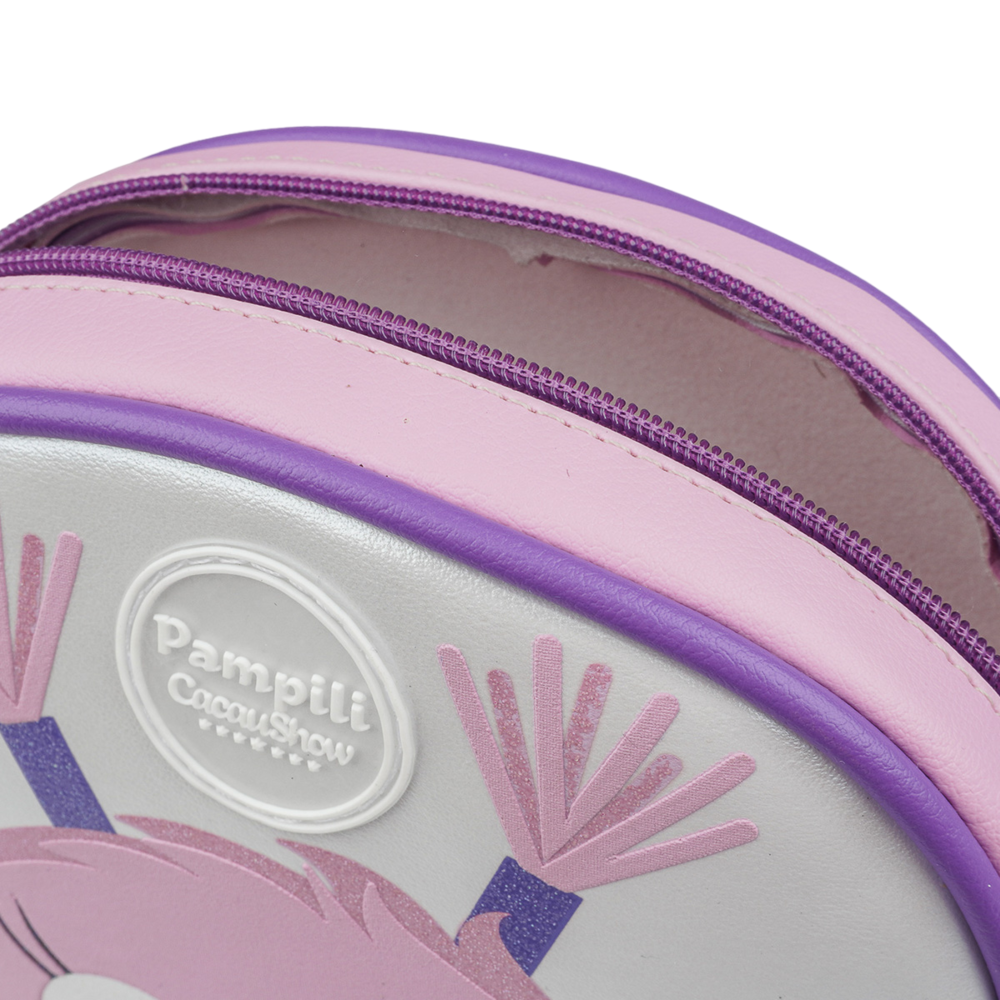 Bolsa Pampili Chocomonstros Claudete Roxa e Rosa, , large. image number 3