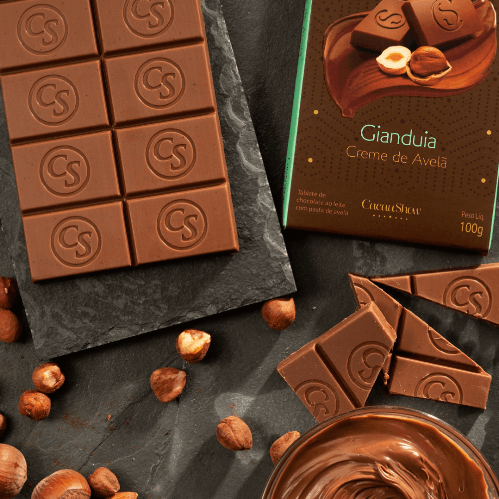 Tablete LaNut de Chocolate ao Leite e Avel&atilde; 100g, , large. image number 1