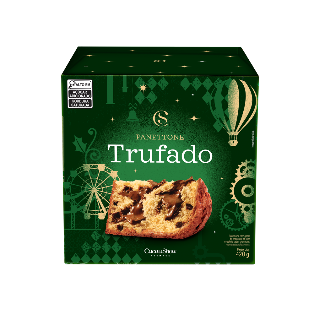 Panetone de Chocolate ao Leite 420g, , large. image number 0