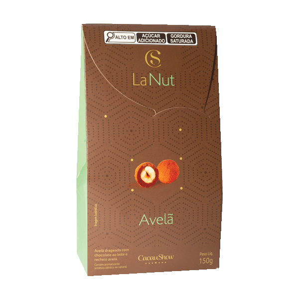 Drageado LaNut ao Leite e Avel&atilde; 150g