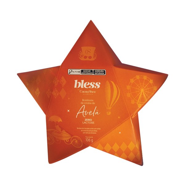 Estrela com Bombons ao Leite Bless Zero Lactose 106g