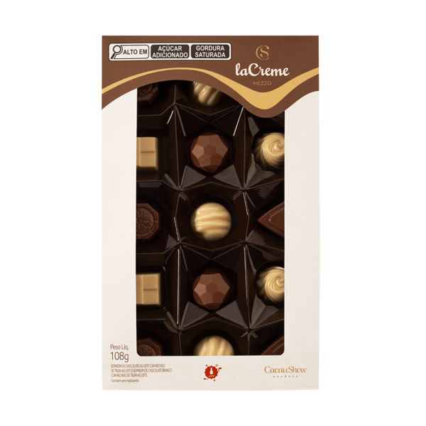 Caixa de Bombons Mini Show laCreme Sortido 108g