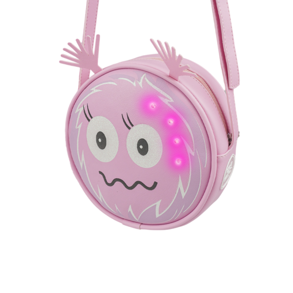 Bolsa Pampili de Led Chocomonstros Claudete Rosa