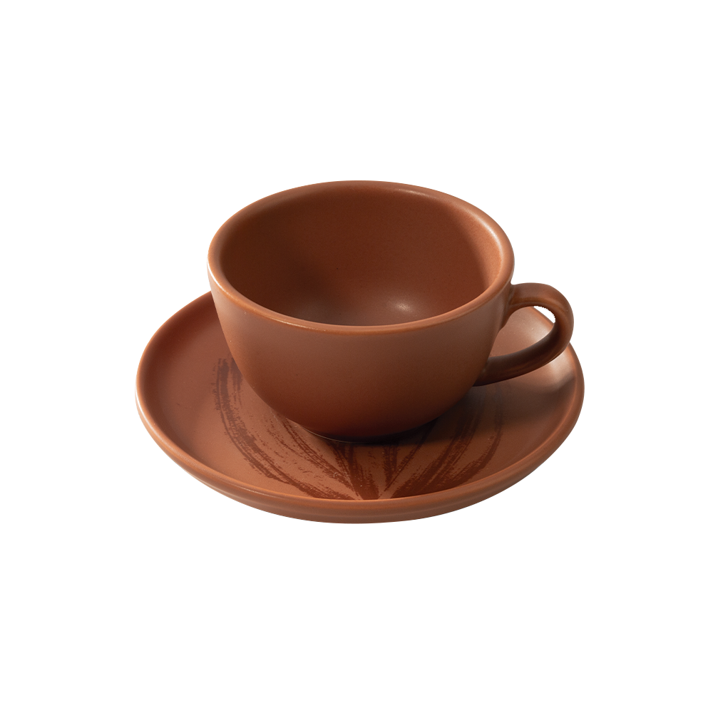 X&iacute;cara com Pires Terracota Bendito Cacao 200ml, , large. image number 0