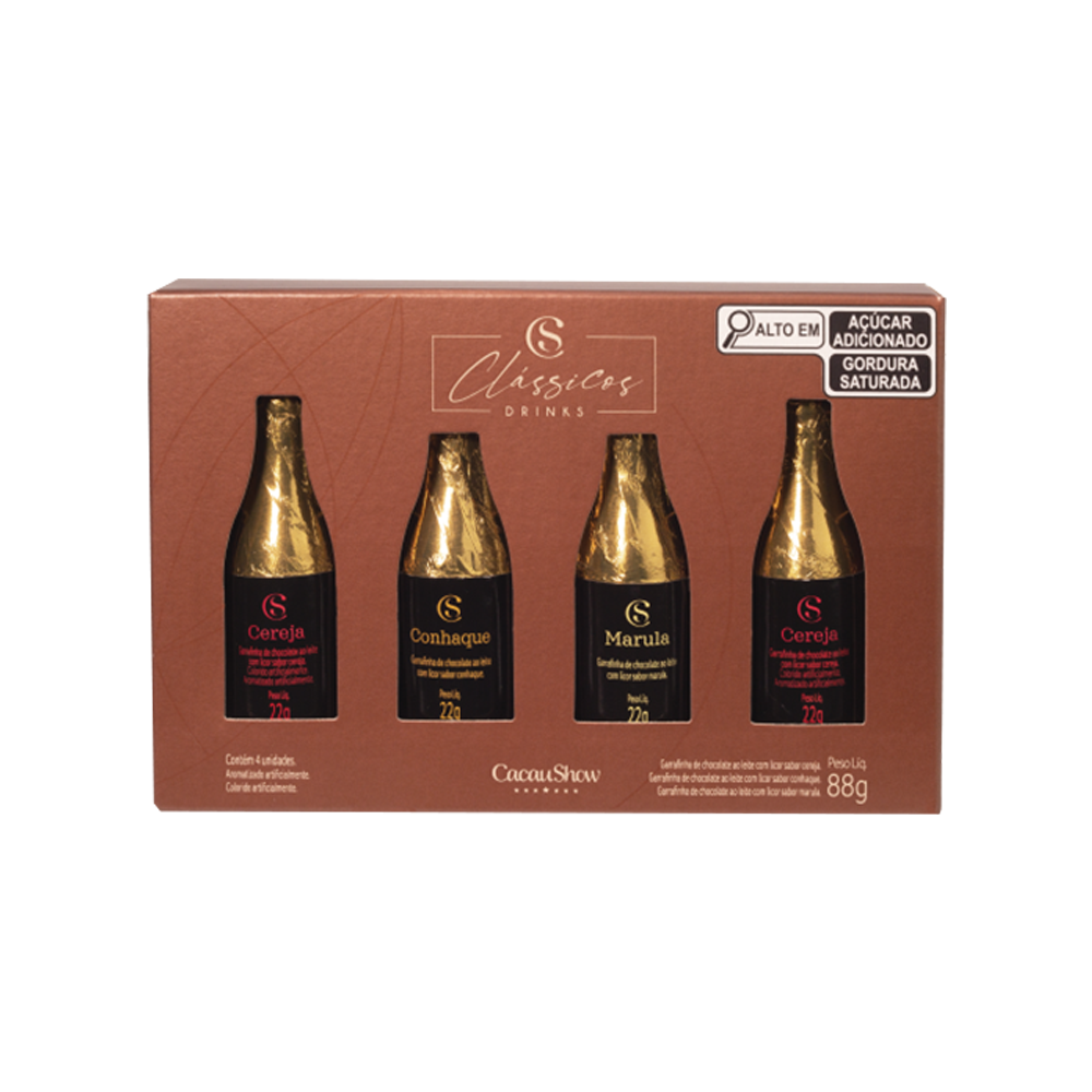 Caixa Garrafinhas Cl&aacute;ssicos Drinks ao Leite 88g, , large. image number 0