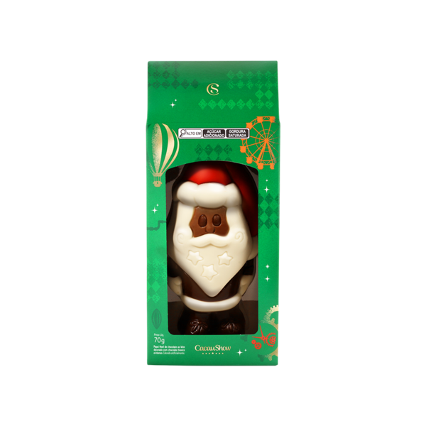 Papai Noel Cacau Magia de Chocolate ao Leite 70g