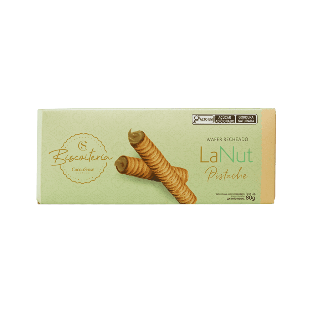 Wafer Biscoiteria Pistache 80g, , large. image number 0