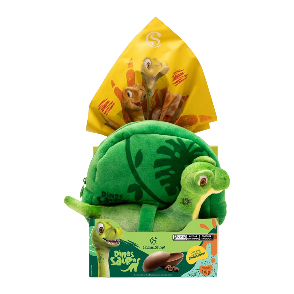 Ovo de P&aacute;scoa ao Leite Mochila Dino 170g, , large. image number 0