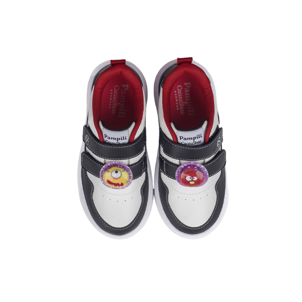 T&ecirc;nis Pampili Chocomonstros Branco e Preto, , large. image number 5