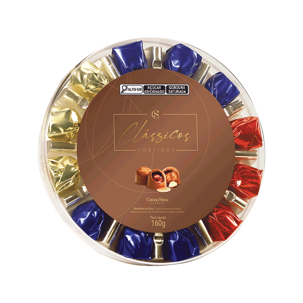 Bombons Cl&aacute;ssicos ao Leite Sortidos 160g, , large. image number 0