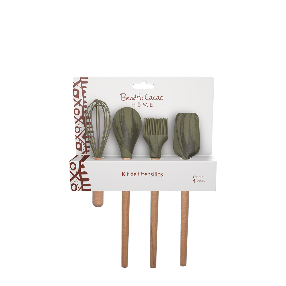 Kit Utens&iacute;lios Verde Bendito Cacao, , large. image number 0