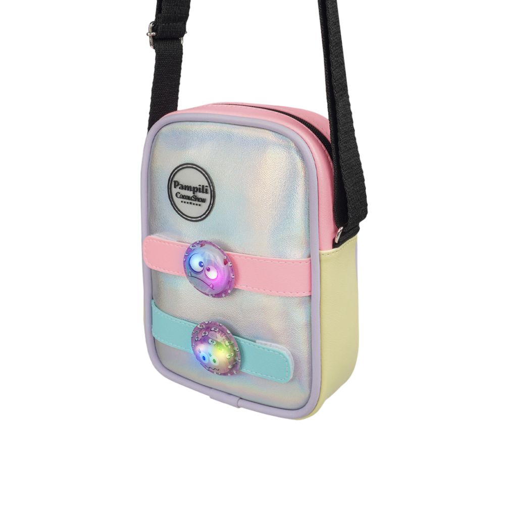 Bolsa Pampili de Led Chocomonstros Prata, , large. image number 0